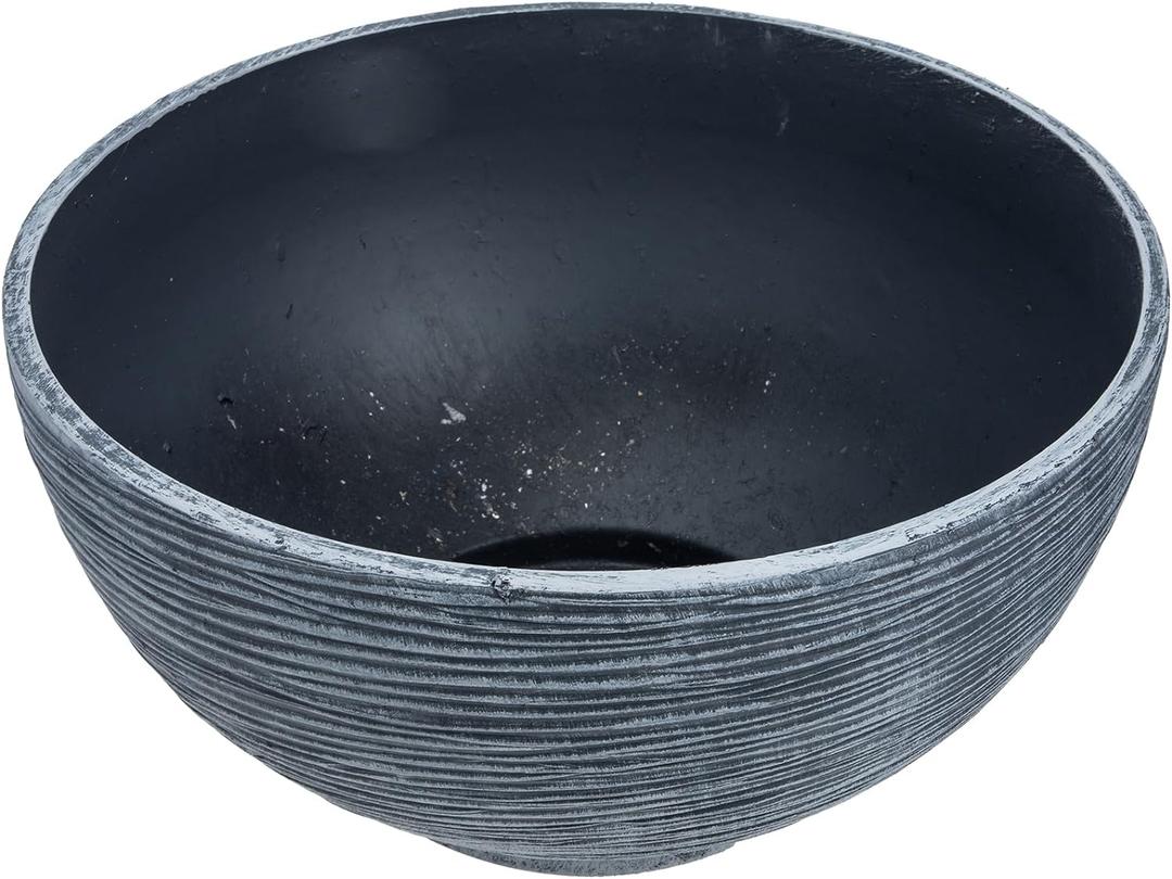 Floating Plant Pot Water Lily Water Planter Large Hydroponic Planter Garden Plant Bowl Flower Planting Container Decoration Accessories Grey Flower Pots (Gray)