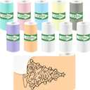 MIARALA 10 Rolls Colorful Mini Thermal Printer Sticker Paper, 57x25mm, High-Contrast Sticker Paper for Mini Pocket Printer, BPA-Free