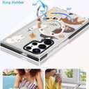 Toycamp for Samsung Galaxy S25 Ultra Case Compatible with Magsafe - Cute Design 360Magnetic Ring Holder Stand Kickstand Funny Dog Girly Pretty Fashion TPU Phone Covers for Women Tenn Girls