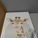 Nursery Wall Decor Set of 3, Cute Animal Lion Elephant Baby Pictures Poster Prints, Giraffe Jungle Canvas Wall Art Woodland Nursery Decor for Boys Girls Room Decoration 16x24 inch Framed (24L" x 16W", Wild Animal Portrait)