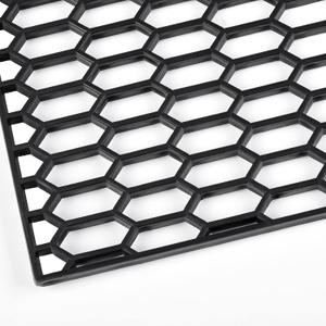 AggAuto 47"x16" ABS Plastic Universal Car Grill Mesh, Automotive Grille Insert Bumper Honeycomb Hole 11x30mm Hex Grids Black