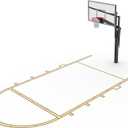 Murray Sporting Goods Basketball Court Marking Stencil Kit Free Throw Lane/Key Only for Driveway, Asphalt or Concrete