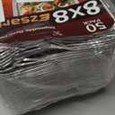 Ezsart Aluminum Pans 8x8-50 Pack Disposable Baking Pans, 8 Inch Square Tin Foil Pans, Aluminum Roasting Trays for Holiday Cooking, Heating and Baking, Christmas, Parties Meal Prep & Storage