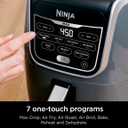 Ninja AF161 Max XL Air Fryer that Cooks, Crisps, Roasts, Bakes, Reheats and Dehydrates, with 5.5 Quart Capacity, and a High Gloss Finish, Grey, 5.5 Qt Max