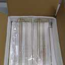 EHWINE 4 Pack Acrylic Sign Holder 8.5 x 11 Horizontal, Double-Sided Stand up Table Top Sign Holders, Gold Acrylic Picture Frame Menu Flyer Paper Holder Display Stand for Office Business Store Wedding Party