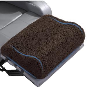 HOMBYS Extra Large Recliner Leg Pillow, Sherpa Foam Foot Rest for Sleeping Rest, Wave Shape Recliner Cushion, Multipurpose Footrest Extender, Back & Lumbar Pillow for Bed Sofa,(Coffee)