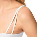 Eleady Shapewear Bodysuits for Women - Body Shaper Tummy Control Sleeveless Bodysuit Square Neck Tank Tops (White, S)