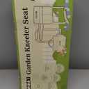 Garden Kneeler and Seat, Wider and Thicker Kneeling Pad Heavy Duty Gardening Stool with Gardening Tool Pouch and Bag, Garden Bench/Chair Gifts for Women, Seniors (Black & Orange)