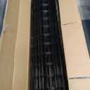 Welded Wire Fencing 36 Inch x 100 Foot, 2 Inch x 3 Inch 16GA Black Hardware Cloth PVC Coated Garden Border Fencing Roll Vinyl Coating Metal Wire Mesh for Yard Vegetable Goat Protection Poultry Netting