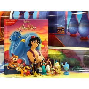 Disney Aladdin My Busy Books  Storybook, 10 figurines, playmat