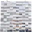 Sugoiti 24Pcs Silver Shimmer Wall, 12 * 12 inch Panels Backdrop Decoration Shiny Sequins Photo Background for Balloon Garland Arch Kit Birthday Wedding Engagement Baby Shower Party Supplies