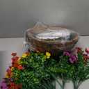 HyeFlora Artificial Faux Hanging Plants Flowers Basket for Summer Outdoor Outside Decoration, Fake Silk UV Sun Resistant Look Real Colorful Daisy Eucalyptus for Porch Home Patio Balcony Yard (Mix)