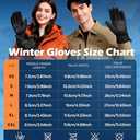 Winter Gloves Men Women Made with 3M Insulation & Plush Lining, -10F Windproof & Water-Resistant Snow Gloves for Cold Weather, Ski Glove with Reflective Strips & Touchscreen Fingers for Running