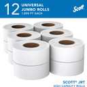 Scott Professional High-Capacity Jumbo Roll Toilet Paper, Bulk (07805), 2-Ply, Septic Safe, White, Non-Perforated (12 Rolls at 1,000' Each, 12,000'/Case)