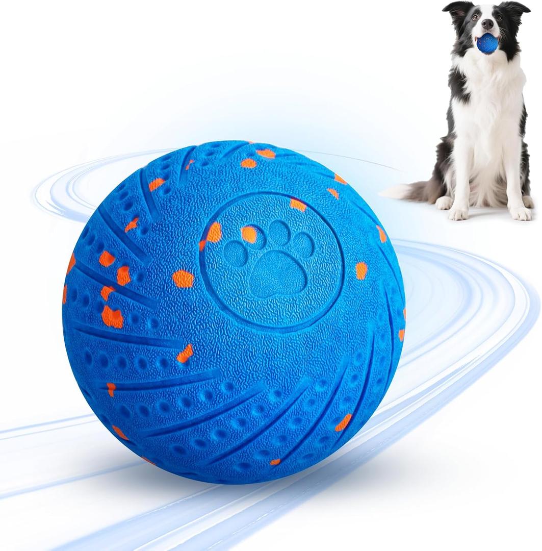 Interactive Dog Ball, Smart Interactive Dog Toys for Medium and Large Dogs, Automatic Moving, Bouncing, and Rotating Pet Balls with E-TPU Material, IP54 Waterproof Dog Toy to Keep Them Busy