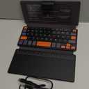 Doohoeek Travel Keyboard with Touchpad, Universal Compact Keyboard with Large Trackpad & Any-Angle Stand for Android/iOS/Windows, Dual-Device Bluetooth Keypad for Phones/Galaxy Z Fold/iPad mini