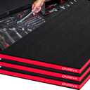 ONREVA Tool Box Foam 3Pack 48x24x1 inch, Foam Inserts for Cases, Polyethylene Storage Sheets for Toolbox Hard Case, Tool Shadow Insert, Kaizen Organizer Sheet, Black