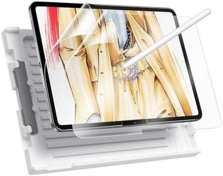 ESR 2 Pack Paper-Feel Screen Protector for iPad Pro 11 Inch M4 2024, Write and Draw Like on Paper, Scratch Protection with Easy Application Tray, Thin and Responsive