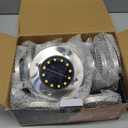 Biling Solar Outdoor Lights 12 Pack, Bright 12 LEDs Solar Ground Lights Waterproof, Flat Landscape Lighting Solar Powered for Yard Walkway Pathway Garden Driveway (White)