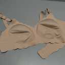 Momcozy Nursing Bras for Breastfeeding, Seamless Pregnancy Maternity Bra Wireless Classic Jelly Strip Support Nursing Bra (Pink, XXL)