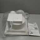 Bathroom Exhaust Fan with Light,11.8 In Panel,6000K 12W Square LED,141 CFM,0.7 Sones 4 Inches Duct 110V,Quiet Bathroom Ventilation Exhaust Fan for Shower/Restroom/Office/Home(6000K LED)