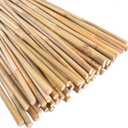0.32-0.4"/ 4 Feet Garden Stakes, Natural Bamboo Sticks Plant Stakes for Indoor and Outdoor PlantsPoles for Tomatoes, Beans, Potted Plants(50Pcs)