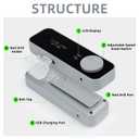 SAVILAND Electric Nail Drill 35000RPM: Portable Nail File Rechargeable Grey Nail Buffer Manicure Pedicure Tools Nail Supplies Kit Set Professional Acrylic with Everything for Nail Care Nail Art