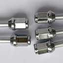 5PCS 5/8" Longer Than Stock Wheel Stud Lug Bolts 7/16-20 Thread with Chrome Nuts OEM Quality Extended Extra Length Replacement for Chevrolet, Dodge, Pontiac, Oldsmobile, Buick car