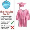 Shiny Child Graduation Cap, Gown, Tassel and 2026 Charm Set, Kindergarten Graduation and Kids Preschool (Pink, S)