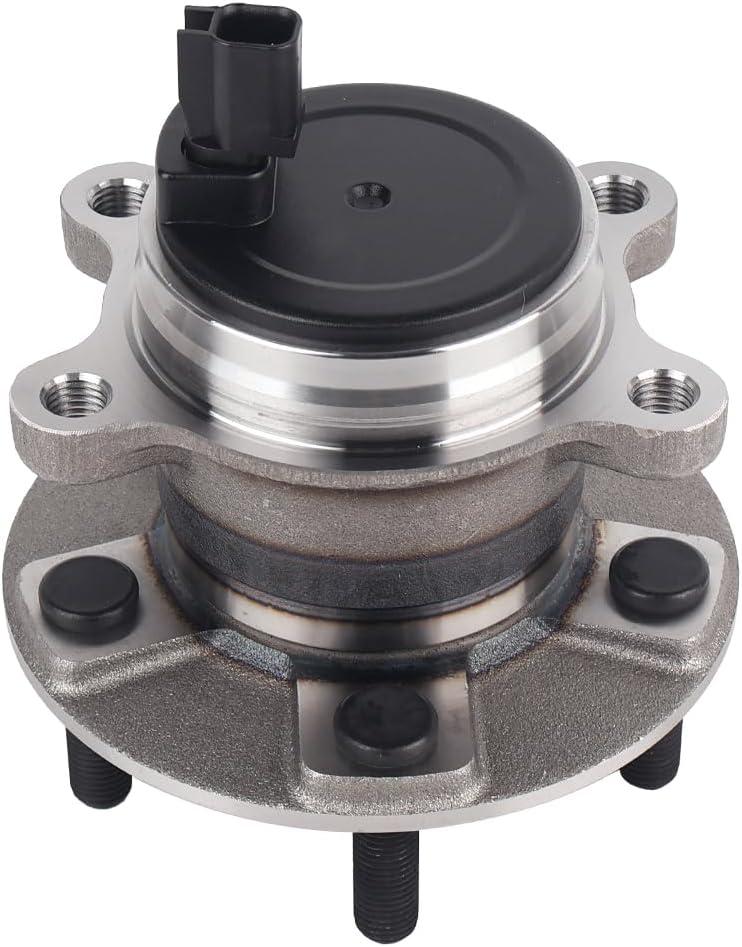 Autoround 512466 Rear Wheel Bearing Hub Assembly fit for 2012-2018 Ford Focus (Without Active Park Assist) 5 Lugs w/ABS
