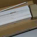 2 Inch Cordless Room Darkening Faux Wood Blind - 18" W x 48" L - White, Over 1,000 Custom Sizes Starting at 18.97, Inside or Outside Mount, Venetian Shades for Interior Windows by Lumino