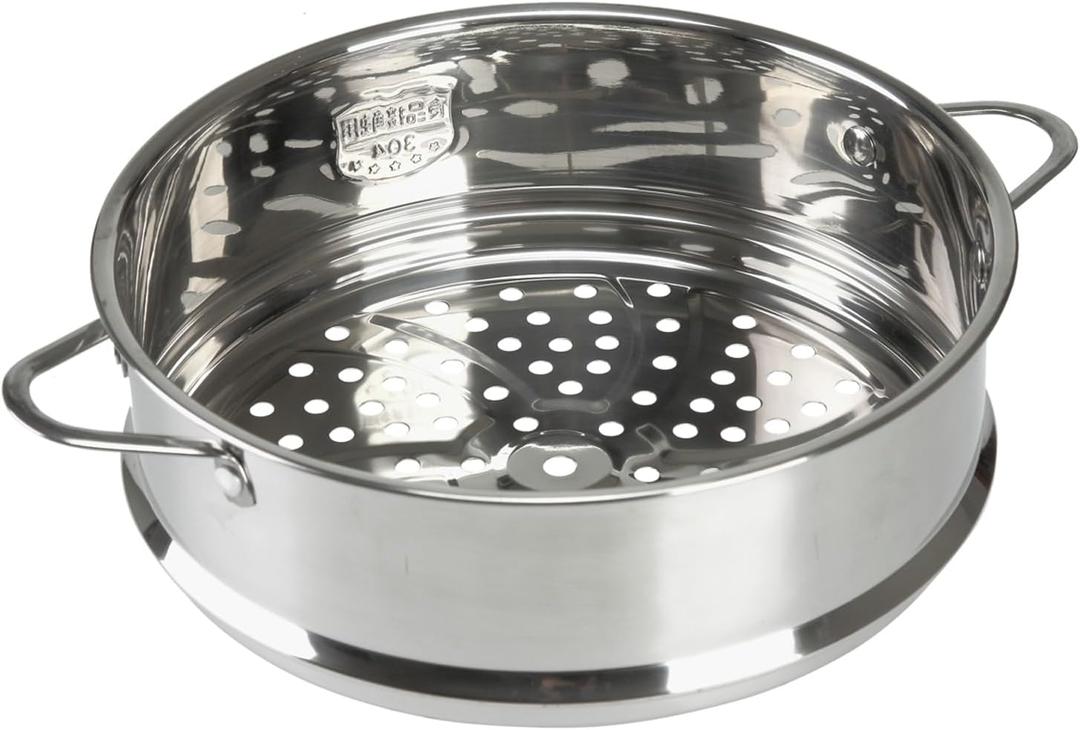 BinaryABC Stainless Steel Dumpling Steamer Basket for Pot,18cm Steamer Insert for Food Veggie Rice Noodle Roll (7.08INCH)