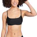 Women's Teen's Bralette Bikini Top - Medium, Black