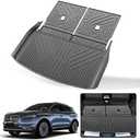 Actkill Cargo Mat & Backrest Mats Compatible with Lincoln Aviator 2020-2024 2025 - TPE All Weather Rear Cargo Liner Rear Trunk Liner Back Seat Cover Protector
