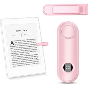 Remote Page Turner for Kindle Reading Accessories, Clicke for iPad iPhone Android Tablets E-Book Reading Noels, Camera Remote Shutter Selfie Controller, Pink