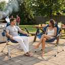 KingCamp Hammock Camping Chair, Swinging Portable Camp Chairs for Adults, 400lbs Heavy Duty Oversized Folding Rocking Chair with Adjustable Recline, Aluminum Alloy Frame for Outdoor Patio Beach Sport
