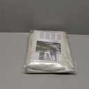 LAMIT 100% Blackout Natural Linen Curtains, 63 Inches Linen Textured Thermal Bedroom Curtains Back Tab and Rod Pocket Neutral Panels with White Liner for Farmhouse, 2 Panels, 52 x 63 Inch, Ivory