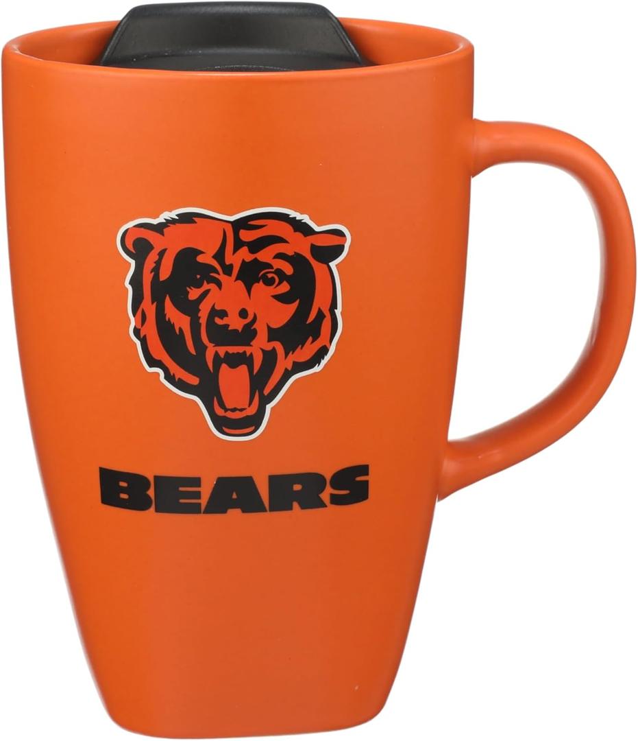 The Memory Company Officially Licensed NFL - Chicago Bears 15oz Square Mug with Logo