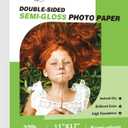 Koala Thin Double Sided Semi-Gloss Photo Paper 11X17 Inch 100 Sheets 32LB for Inkjet and Laser Printer for Menu Flyer Print (11"X17")