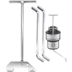 Garbage Disposer Unjamming Wrench/WRN-00 Garbage Disposal Wrench Tool,Garbage Disposal Wrench for Dislodge Jams or Clutter From Above The Sink,3PCS (Silver)