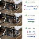Lekereise Top-Expandable Pet Carrier 18x13x9.5 Inch Southwest Frontier Airline Approved Soft Sided Underseat to 15lbs Travel Carriers for Small Cats Dogs with Locking Safety Zippers Anti-Scratch Mesh