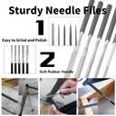 24Pcs 3D Printer Tools Kit, 3D Printer Accessories Removal Tools Includes Nozzle Cleaning Kit, Putty Knife Scraper, Brushes, Tweezers, Diamond Files for 3D Prints Cleaning Finishing