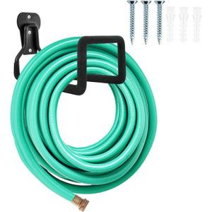Garden Hose Holder - Heavy Duty Metal Hanger Wall Mount, Water Hose Holder for Outside Yard, Water Hose Reel, Hose Rack, Hose Hook