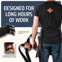 Asaya Chef and BBQ Apron with Bottle Opener and Hand Towel - 10oz Cotton Canvas, Stainless Steel Hardware - Cross Back Straps (Blue)