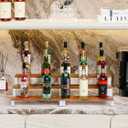 Wooden Display Stand Riser, 3 Tier Perfume Organizer Stand Cupcake Stand Holder, Tiered Display Stand Risers Display Shelf for Home and Shop (White, 4 pcs)