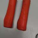 Ergonomic Bike Grips - Handlebar Grips for Mountain Bikes, Non-Slip Lock-On Grips (Red)