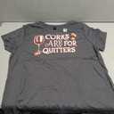 Funny Wine Sarcasm Vintage Corks are for Quitters T-Shirt (Dark Heather Gray, 2XL)