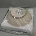 Large Resin Pedestal Decorative Bowl - Modern Handicraft Bowls for Home Decor - Fruit Bowl for Kitchen Counter - Key Bowl for Entryway Table,Artificial Stone Beige