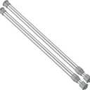 AIZESI Spring Tension Curtain Rod Short Tension RodSilver,16"-28"-2 Pcs)