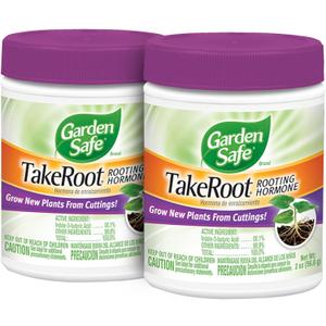 Garden Safe Brand TakeRoot Rooting Hormone, 2 Count, Powder Helps Grow New Plants from Cuttings Including Most Home, Garden and Greenhouse Varieties, 2 Pack